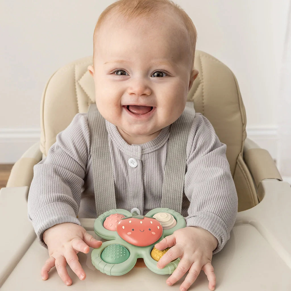 Itzy Ritzy Itzy Pop & Whirl Bath + Travel Toy | Strawberry
