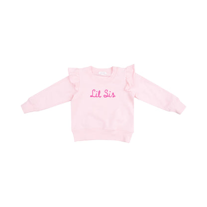 Lil Sis Ruffle Sweatshirt - Twinkle Twinkle Little One