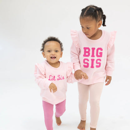 Lil Sis Ruffle Sweatshirt - Twinkle Twinkle Little One