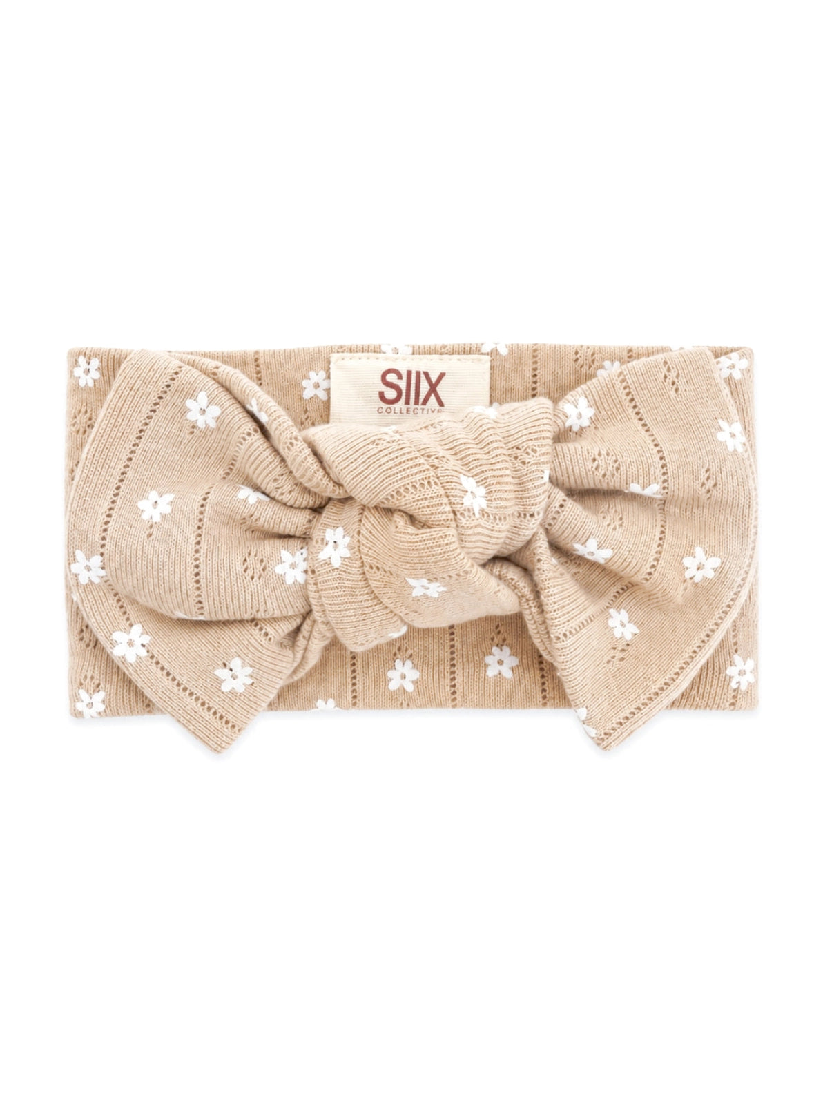 Almond Bloom Organic Pointelle Bow
