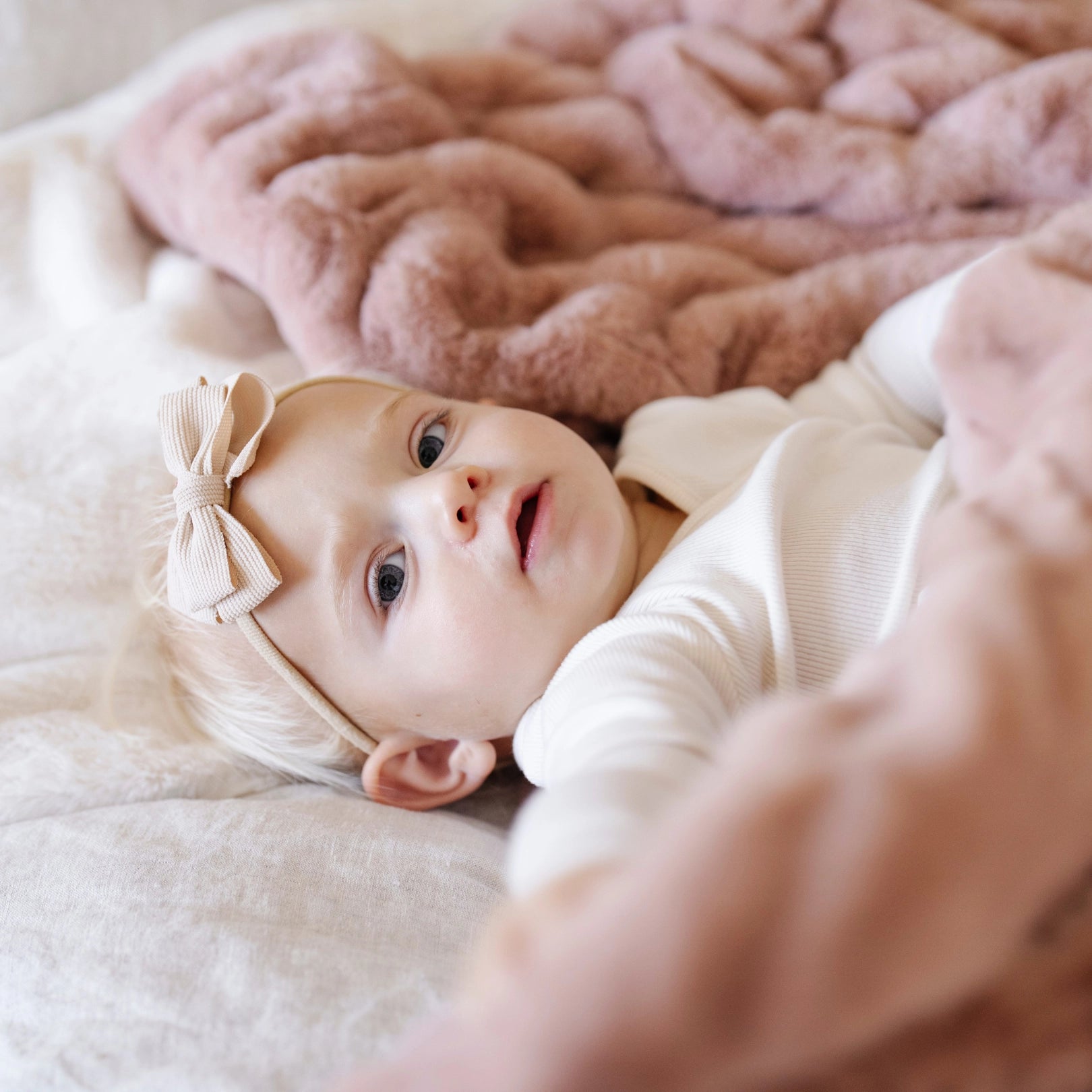 Montana Coles Double Ruched Receiving Blanket