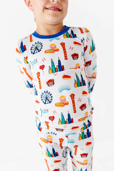 Sweet Home Chicago Kids Pajamas - Blue