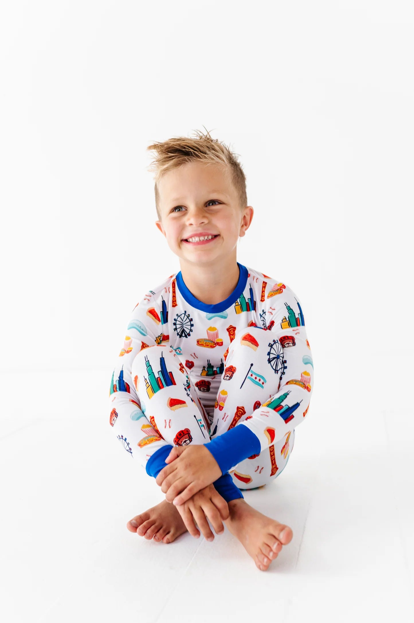 Sweet Home Chicago Kids Pajamas - Blue