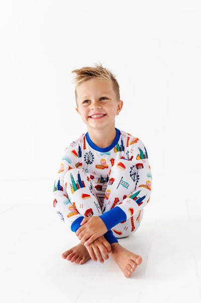 Sweet Home Chicago Kids Pajamas - Blue