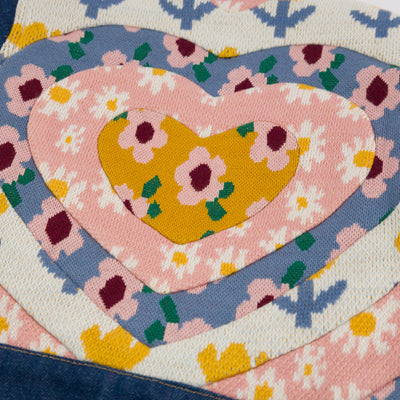 Quilted Heart Denim Jacket with Cream Snowdrift Lining - Twinkle Twinkle Little One