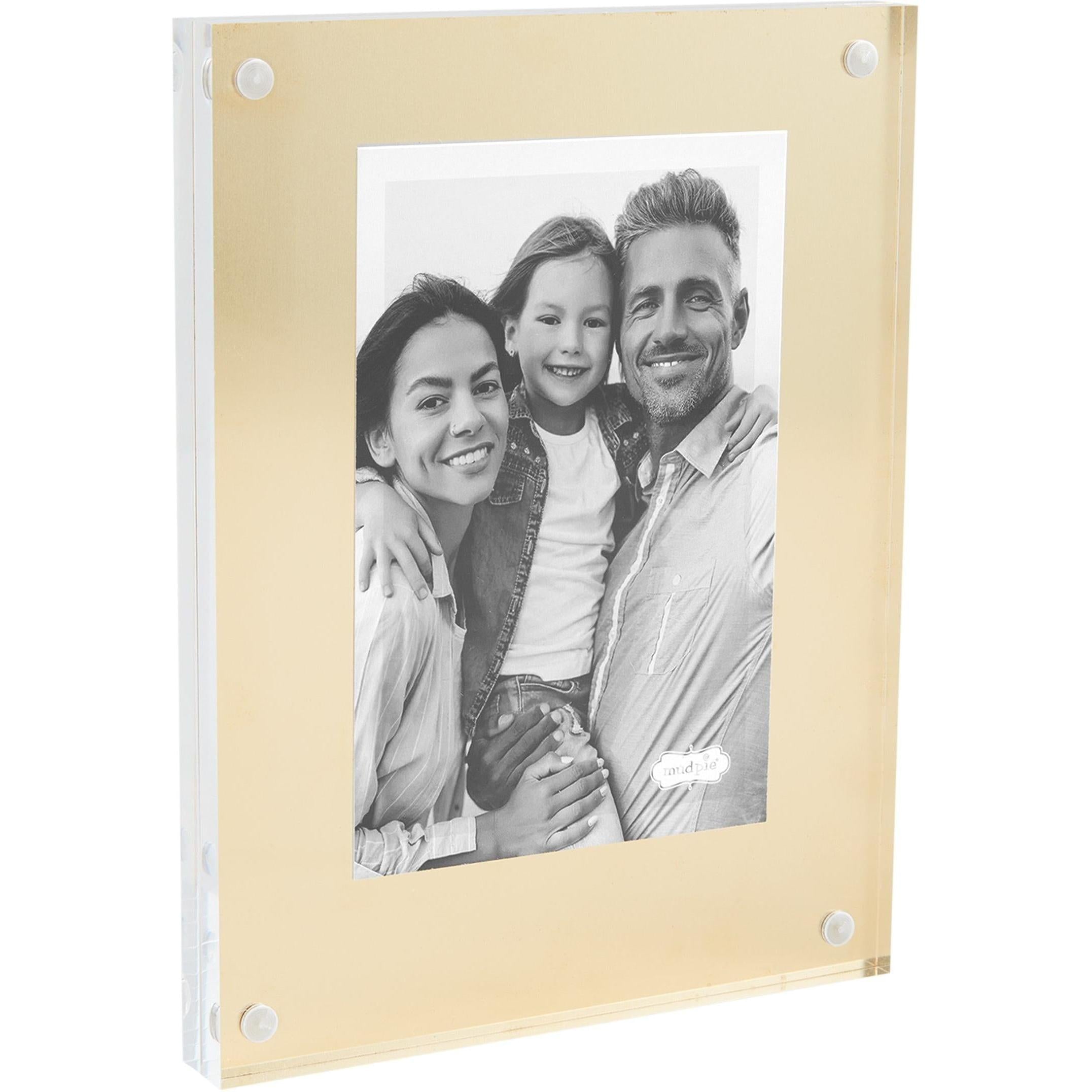 Large Brass Acrylic Frames