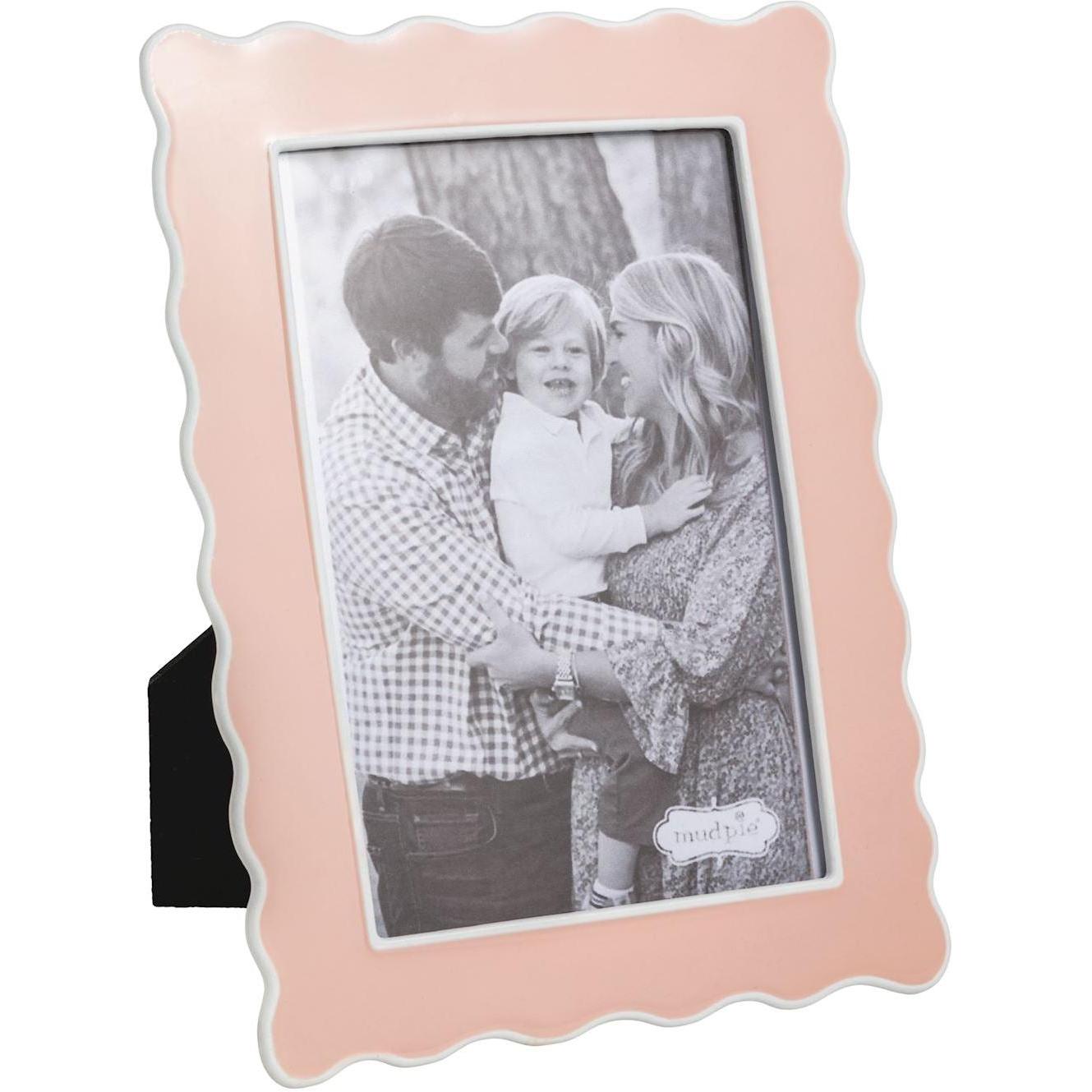 Pink Ruffle Enamel Frame