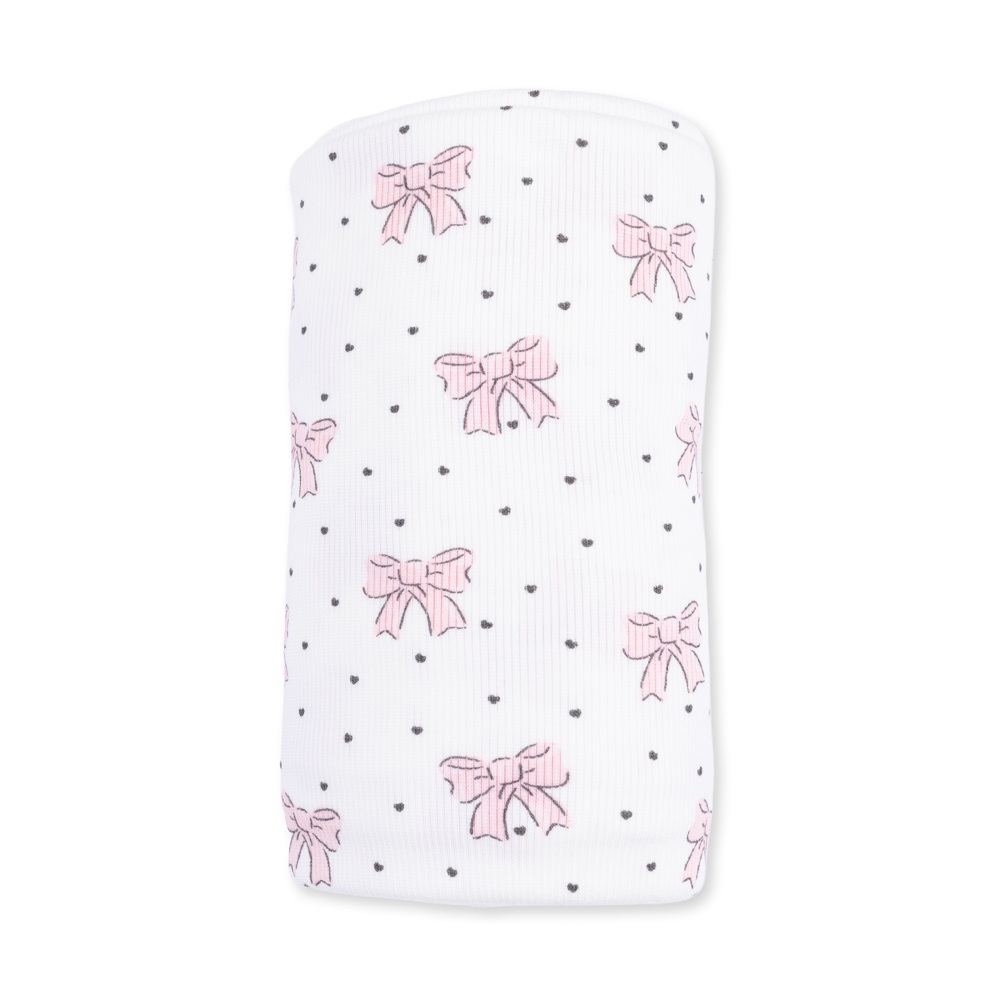 Angel Dear Bows and Hearts Swaddle Blanket