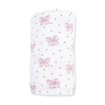 Angel Dear Bows and Hearts Swaddle Blanket
