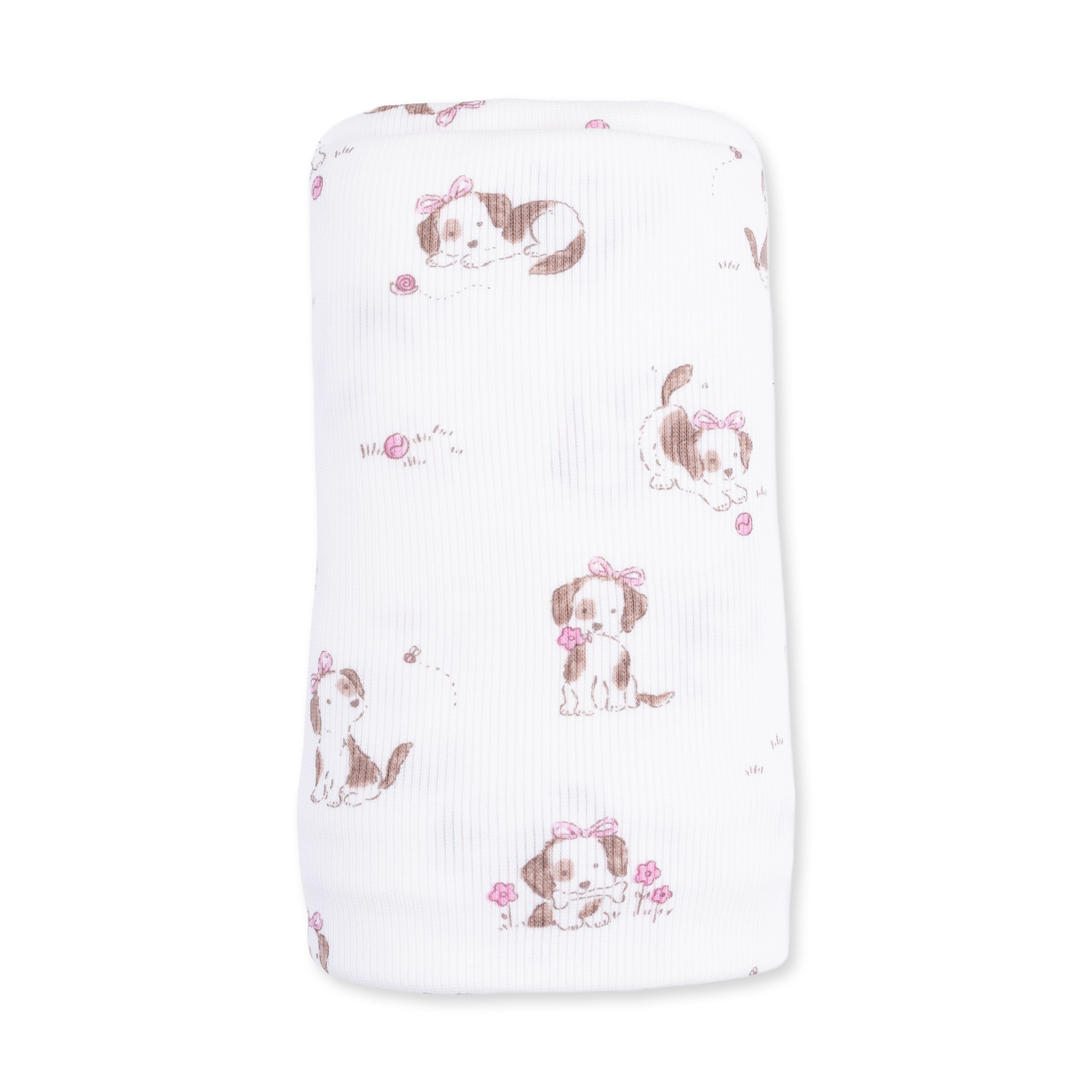 Angel Dear Explorer Puppy Pink Swaddle Blanket
