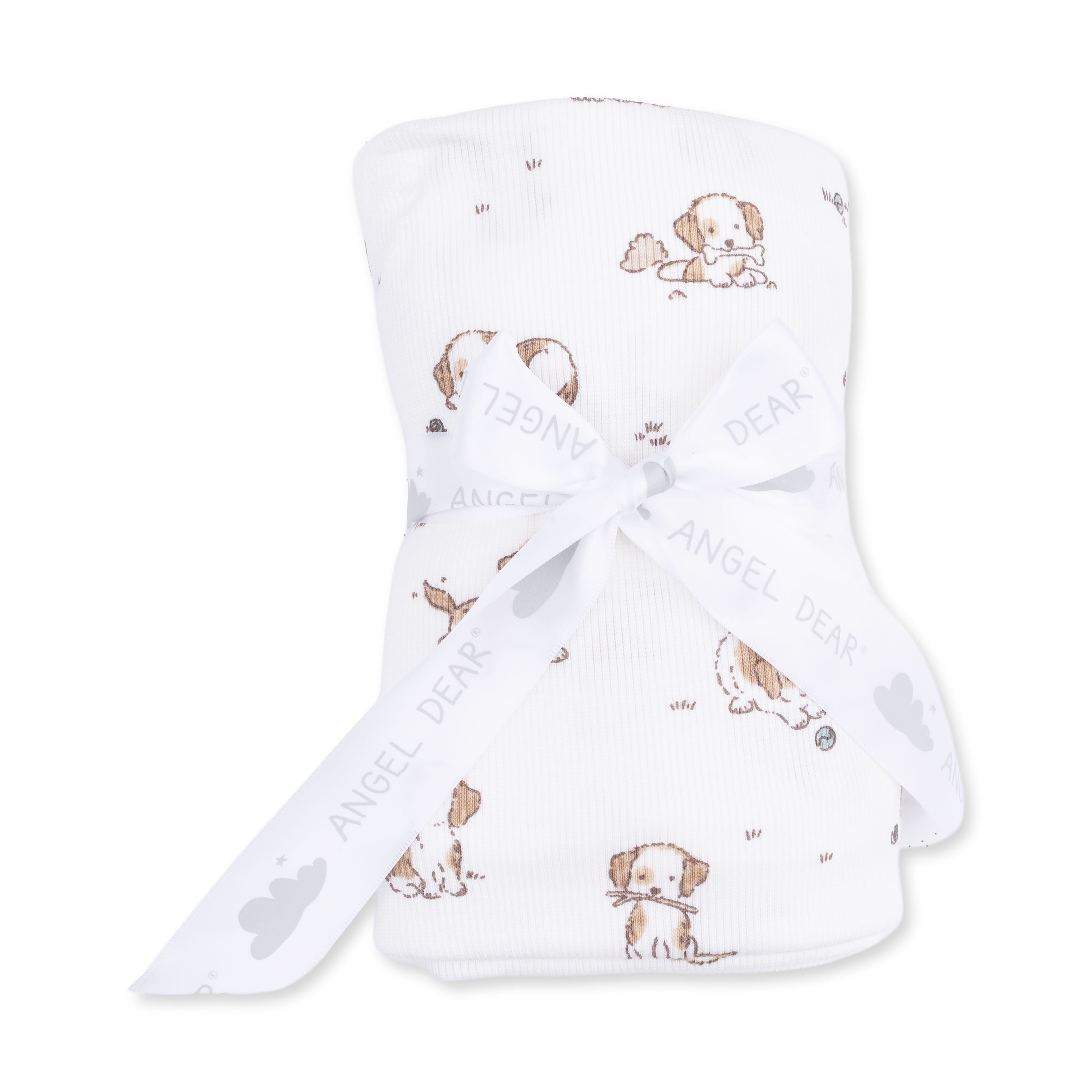 Angel Dear Explorer Puppy Blue Swaddle Blanket