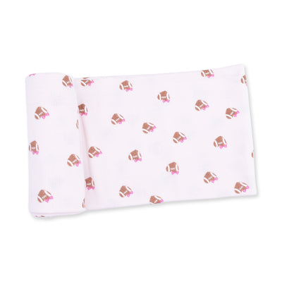 Angel Dear Mini Football Hearts Swaddle Blanket