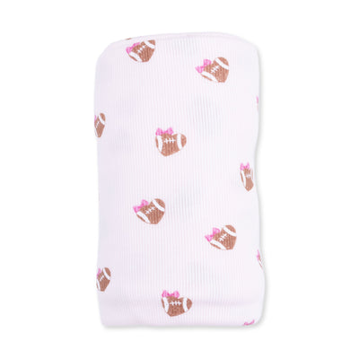Angel Dear Mini Football Hearts Swaddle Blanket