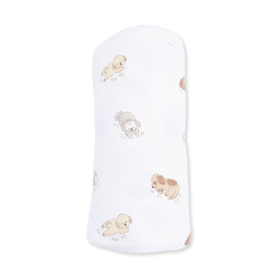 Angel Dear Puppy Snuggle Club Swaddle Blanket