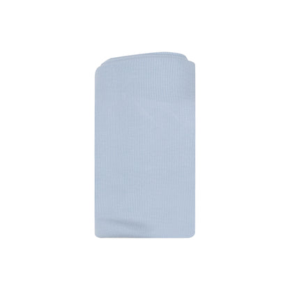 Ribbed Subdued Blue Swaddle Blanket - Twinkle Twinkle Little One