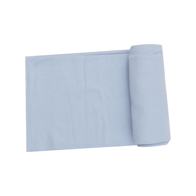 Ribbed Subdued Blue Swaddle Blanket - Twinkle Twinkle Little One