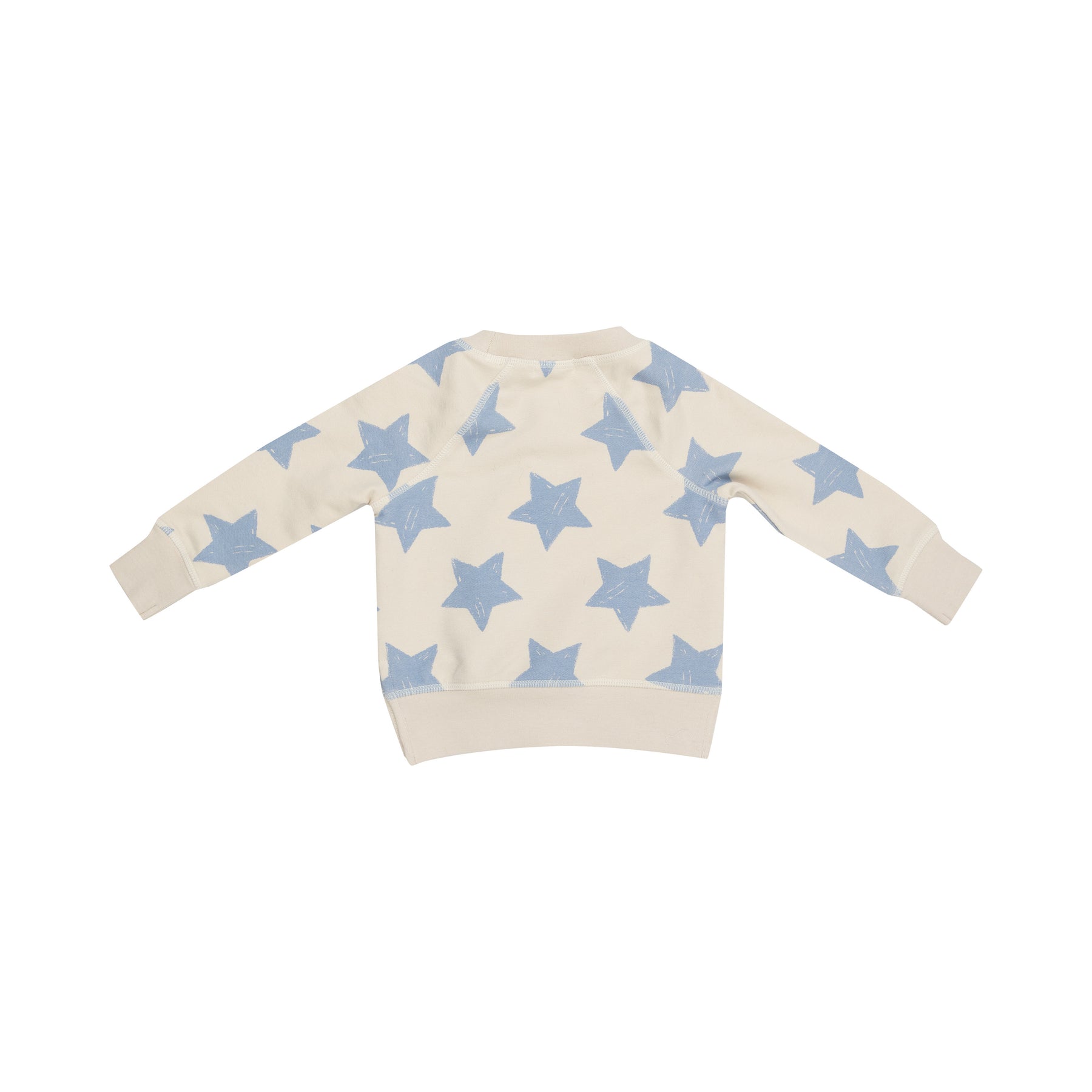 Sketchy Stars Blue French Terry Raglan & Jogger Set - 0