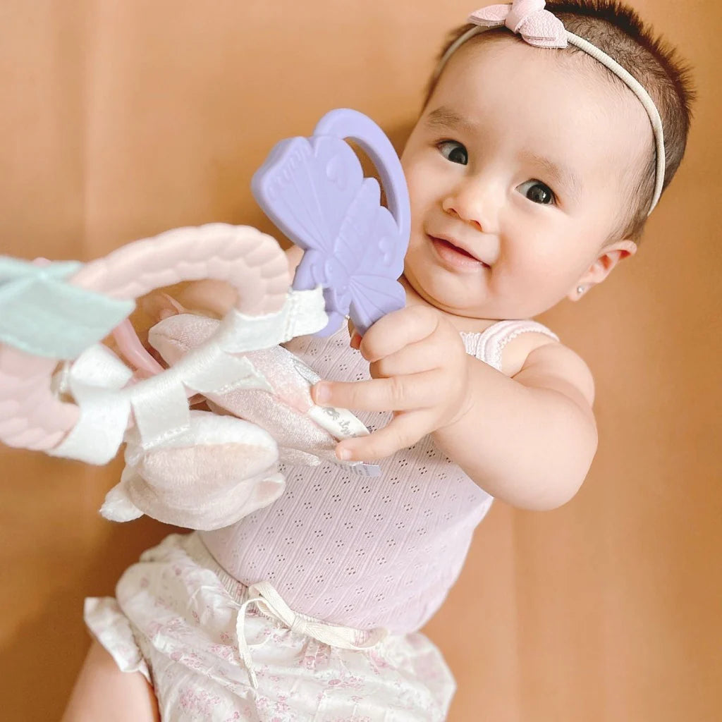 Bitzy Busy Ring™ Teething Activity Toy - Bunny - Twinkle Twinkle Little One