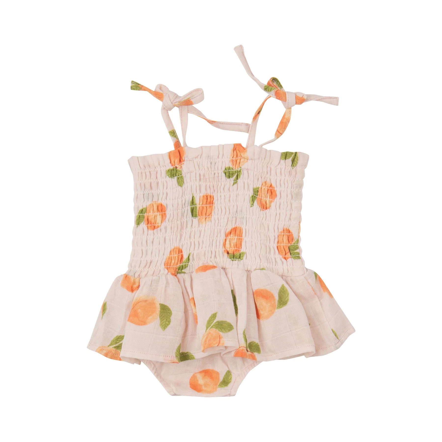Peaches Smocked Bubble with Skirt - Twinkle Twinkle Little One