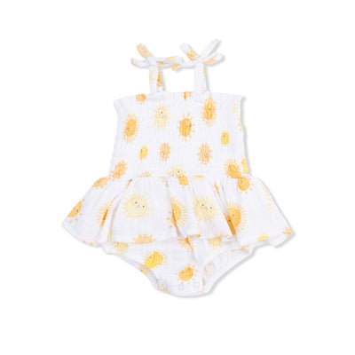Happy Suns - Smocked Bubble with Skirt