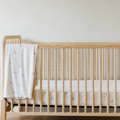 Minky Stretch Luxe Crib Sheet - Twinkle Twinkle Little One