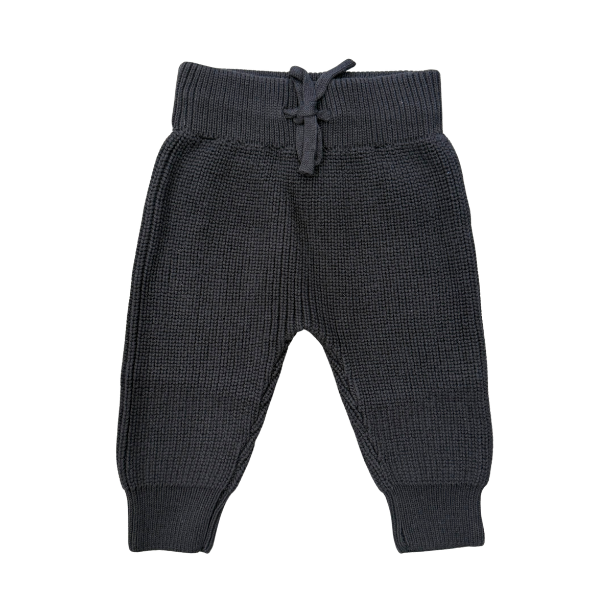Baby Hello Knit Sweater & Pants Set - Charcoal