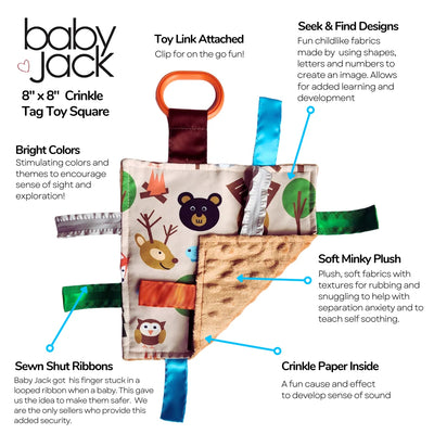 Forest Animals Crinkle Sensory Toy