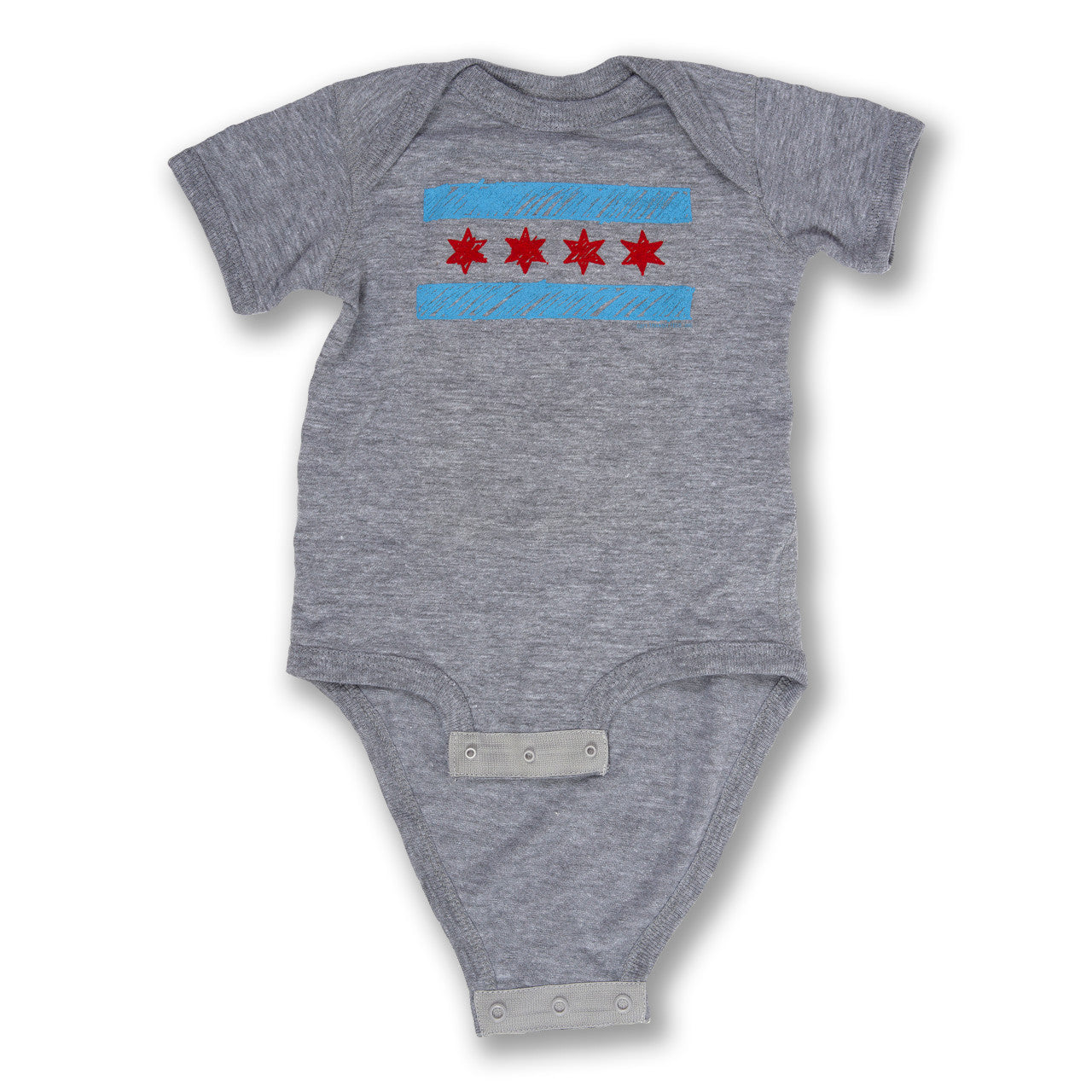 Chicago Doodle Flag Onesie