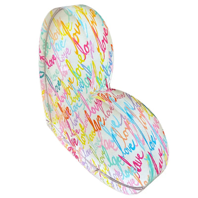 Sideways Love Heart Acrylic Shelfie/Bookend