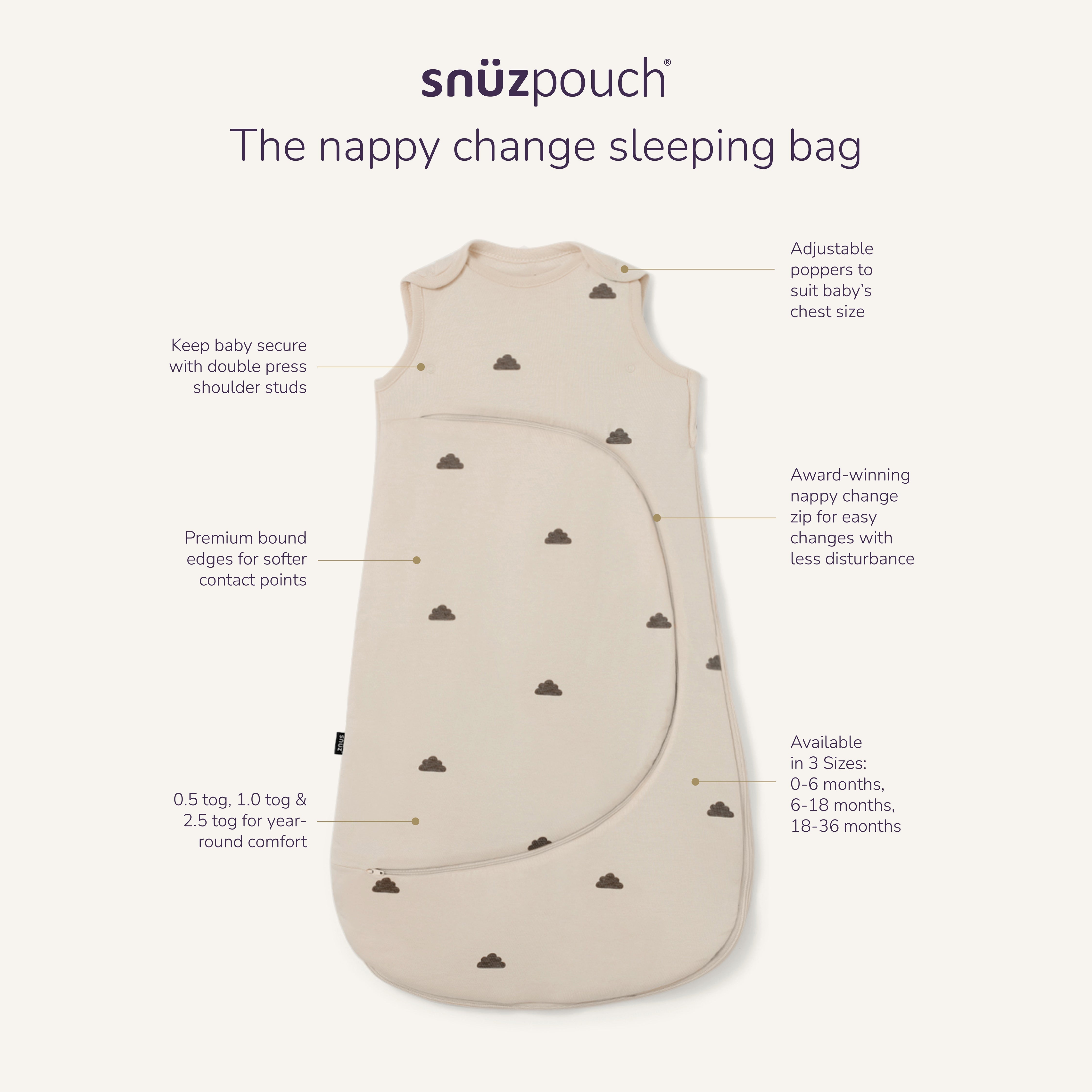 SnüzPouch Sand Cloud