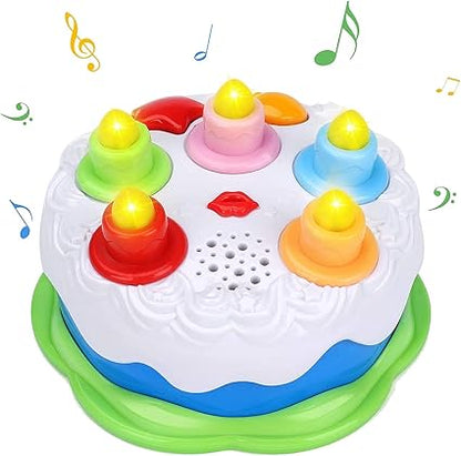 First Birthday Cake Toy - Music Cake Toys with Counting and Blow Candles Singing Toys - Twinkle Twinkle Little One
