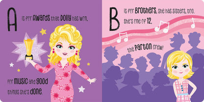 ABC of Dolly Parton: A Rhyming Lullaby Board Book - Twinkle Twinkle Little One