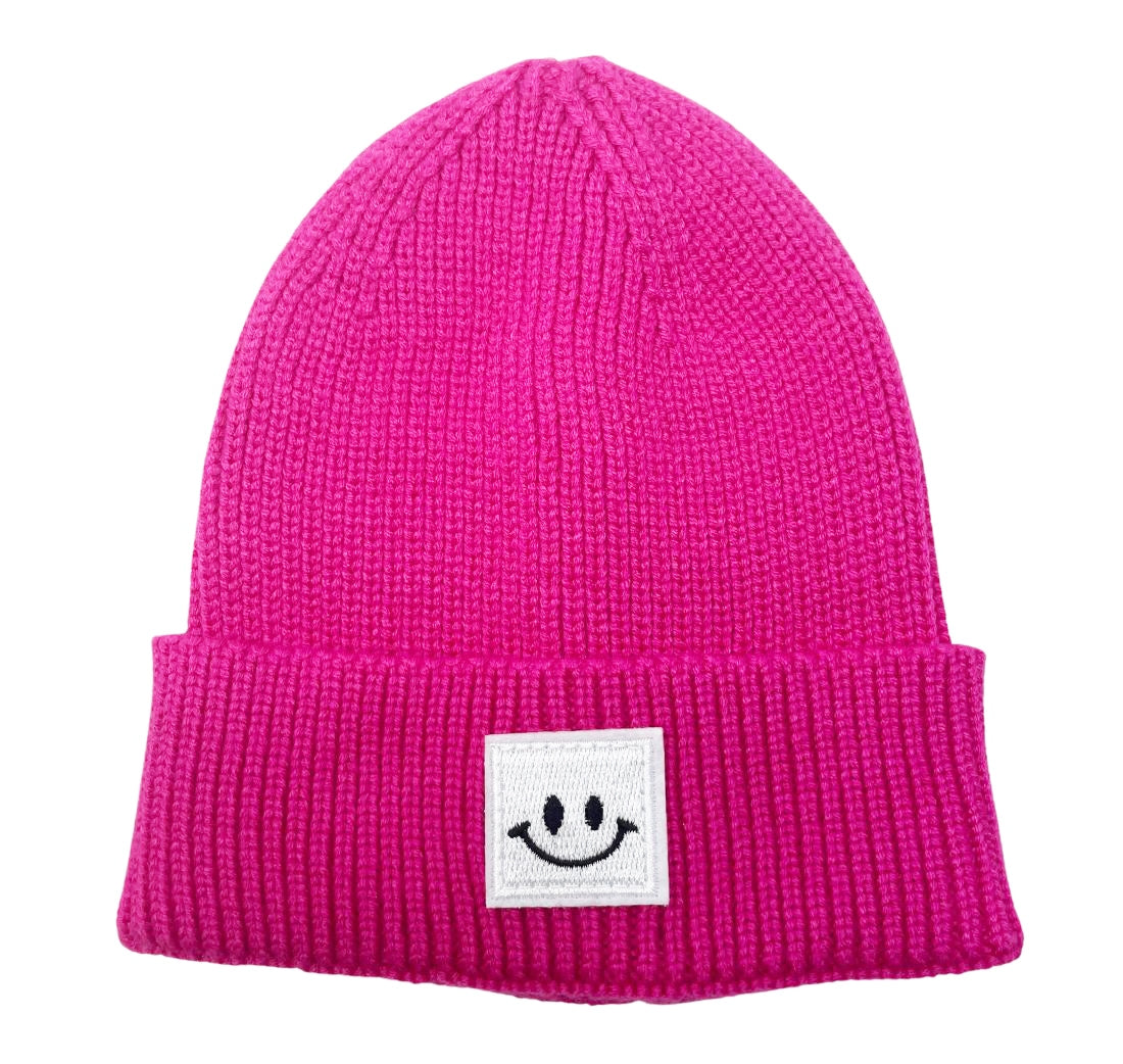 Smiley Patch Winter Beanie-Infant