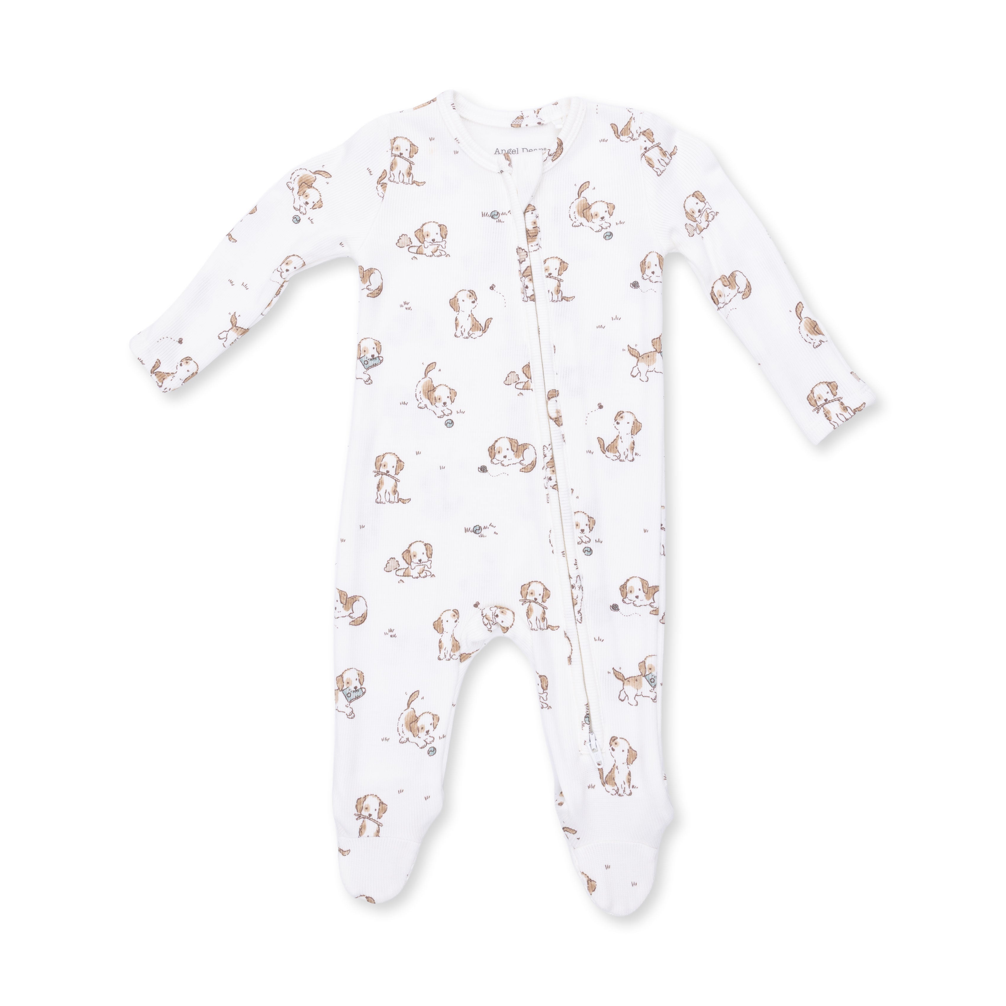 Angel Dear Explorer Puppy Blue 2 Way Zipper Footie – Twinkle