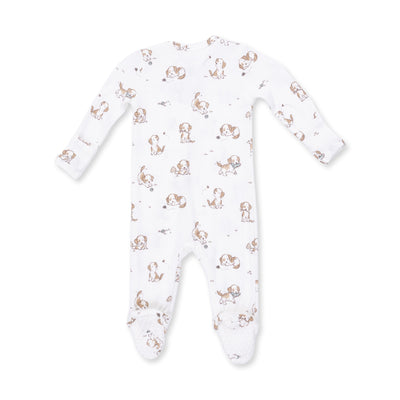 Angel Dear Explorer Puppy Blue 2 Way Zipper Footie