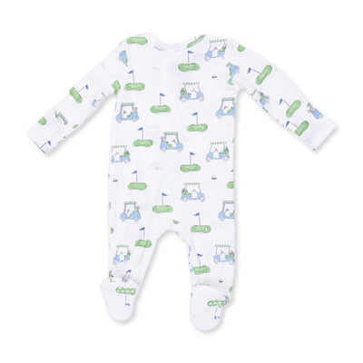 Angel Dear Golf Carts Blue 2 Way Zipper Footie