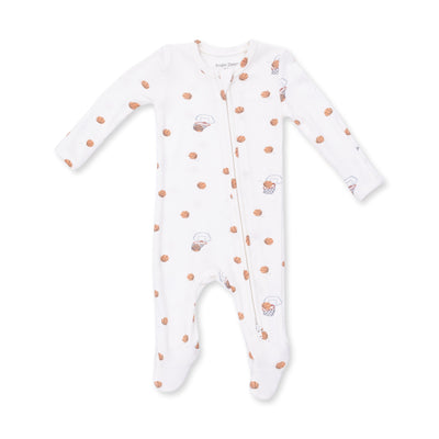 Angel Dear Mini Basketballs 2 Way Zipper Footie
