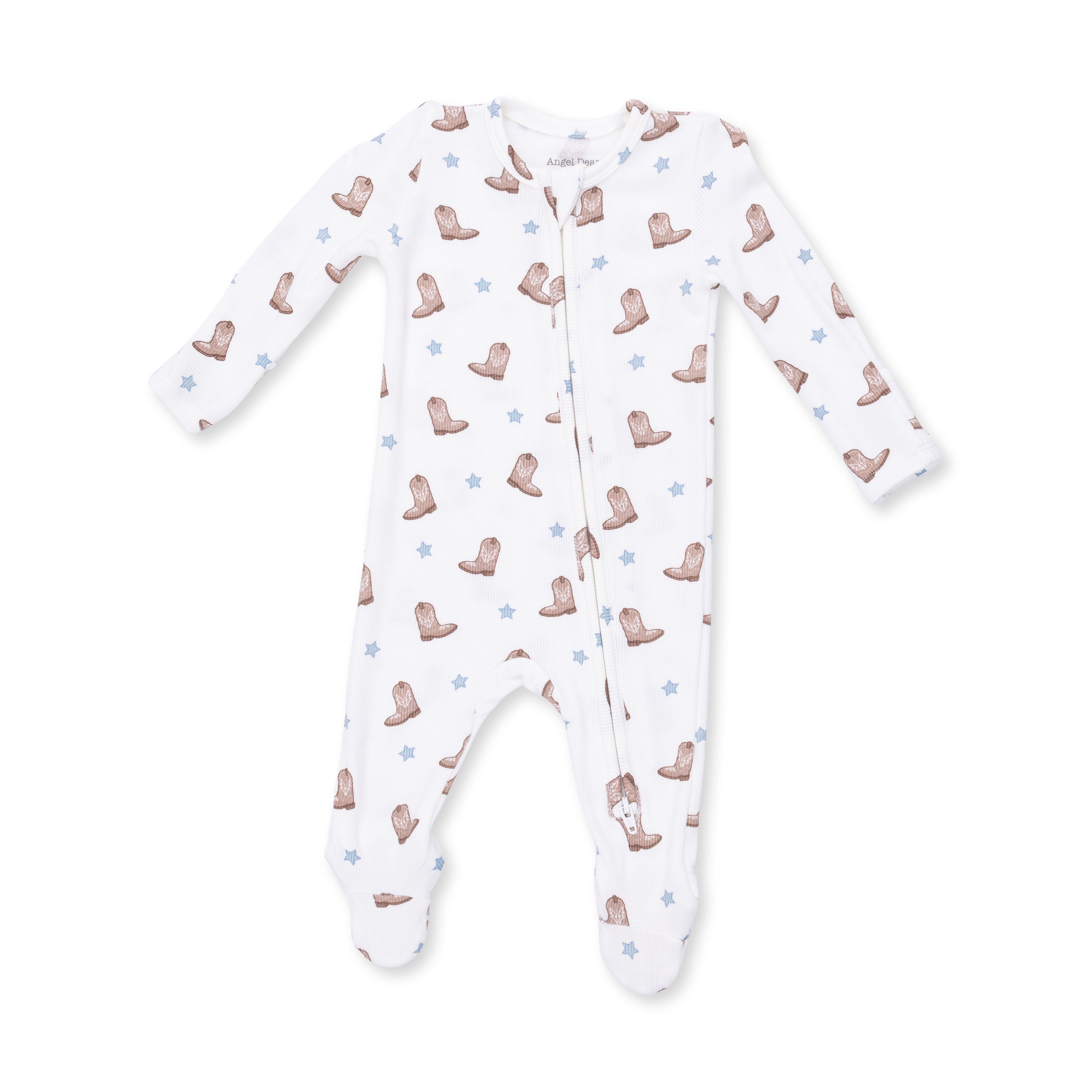 Angel Dear Mini Cowboy Boots 2 Way Zipper Footie