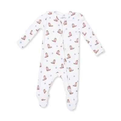 Angel Dear Mini Cowboy Boots 2 Way Zipper Footie