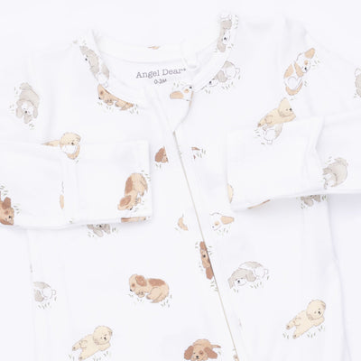 Angel Dear Puppy Snuggle Club 2 Way Zipper Footie