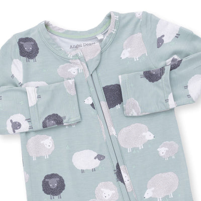 Angel Dear Black Sheep -2 Way Zipper Footie