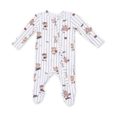 Angel Dear Mixed Sports Bears 2 Way Zipper Footie