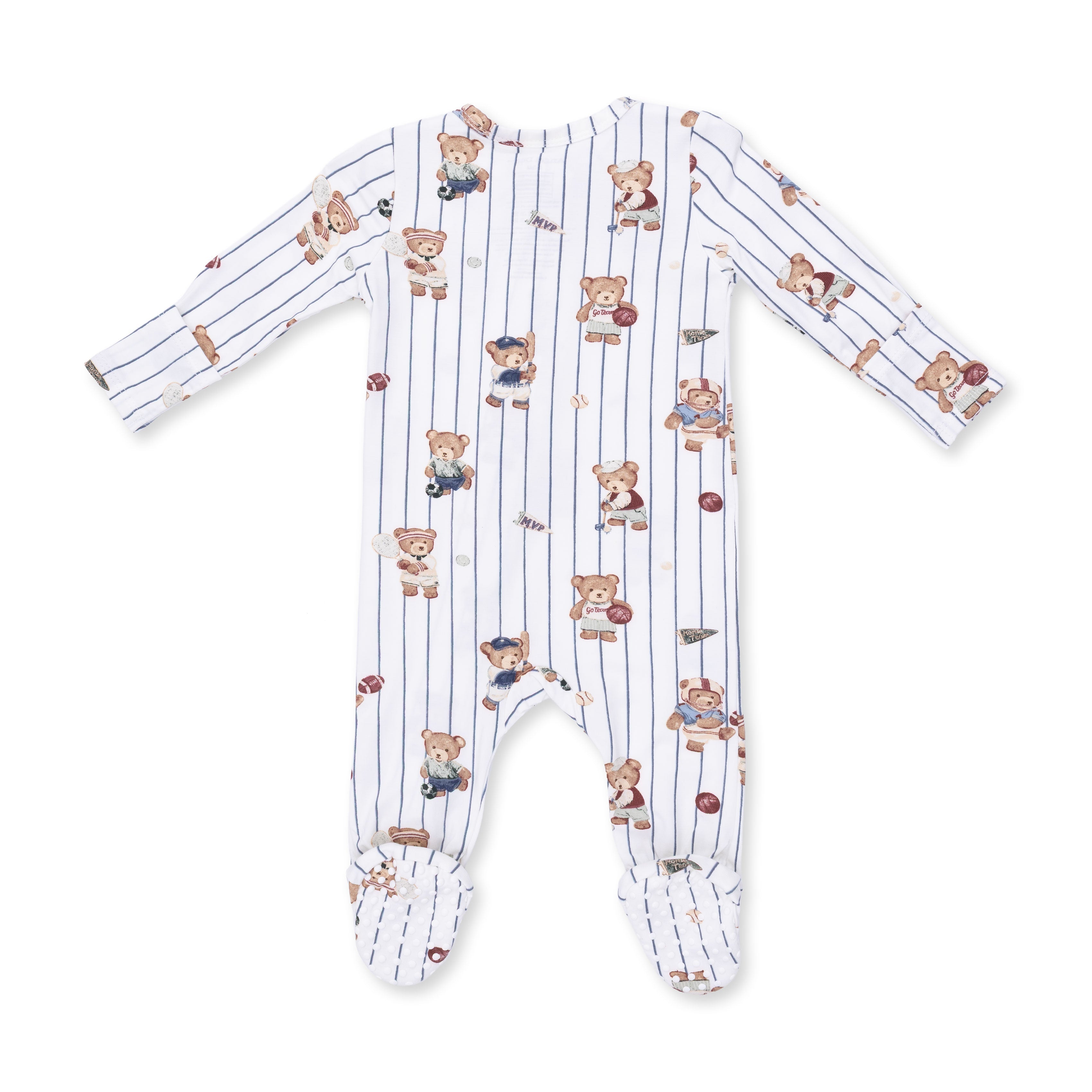 Angel Dear Mixed Sports Bears 2 Way Zipper Footie