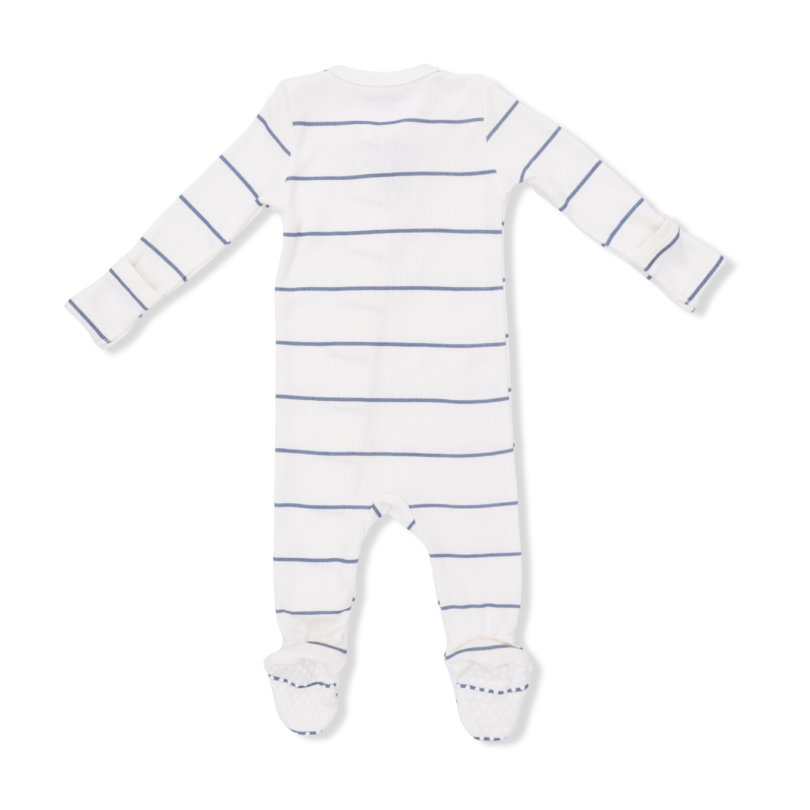 Vintage Stripe - 2 Way Zipper Footie