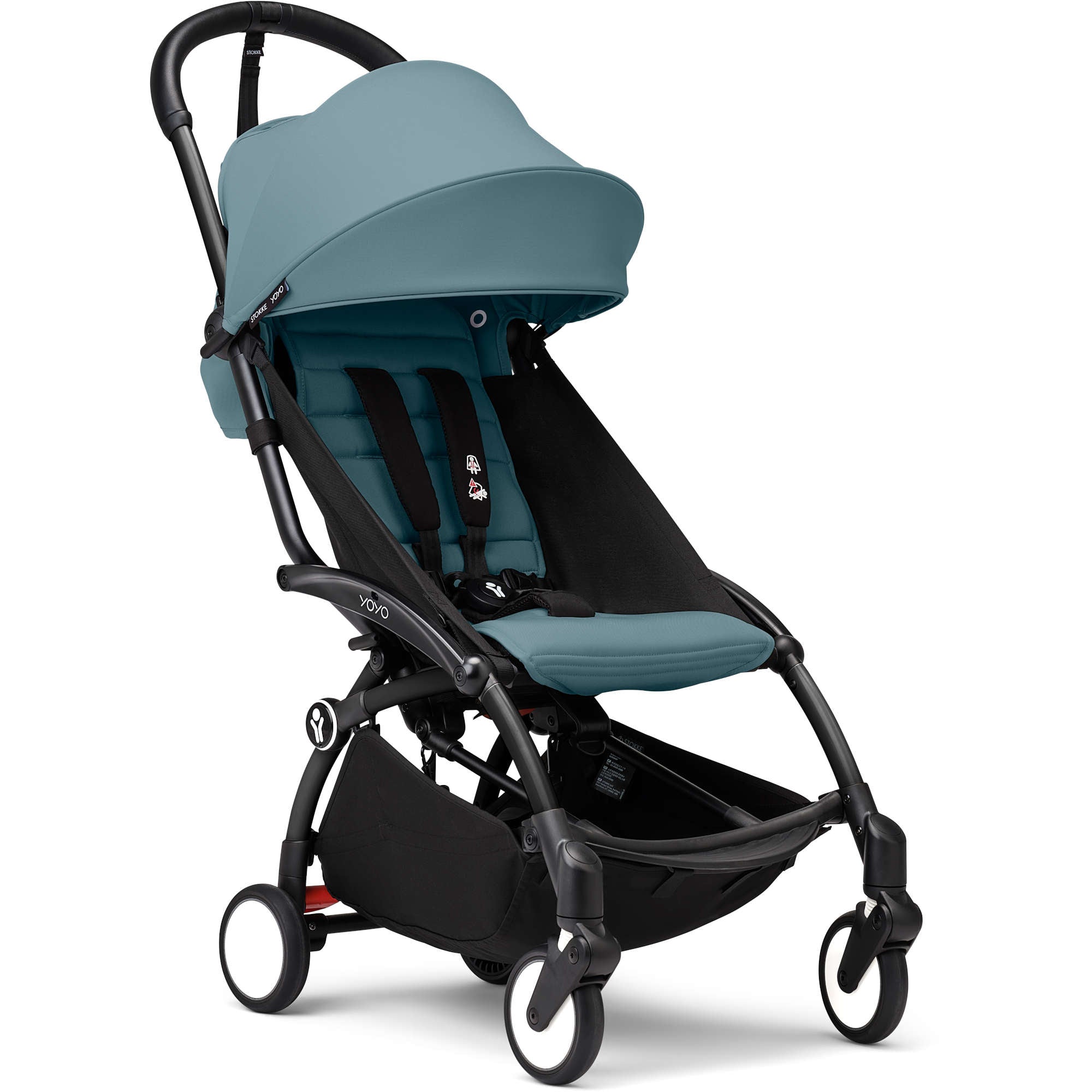 Buy aqua-on-black Stokke YOYO³ Stroller From 6 Months