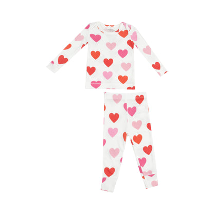 Long Sleeve Loungewear Set - Big Hearts - Twinkle Twinkle Little One