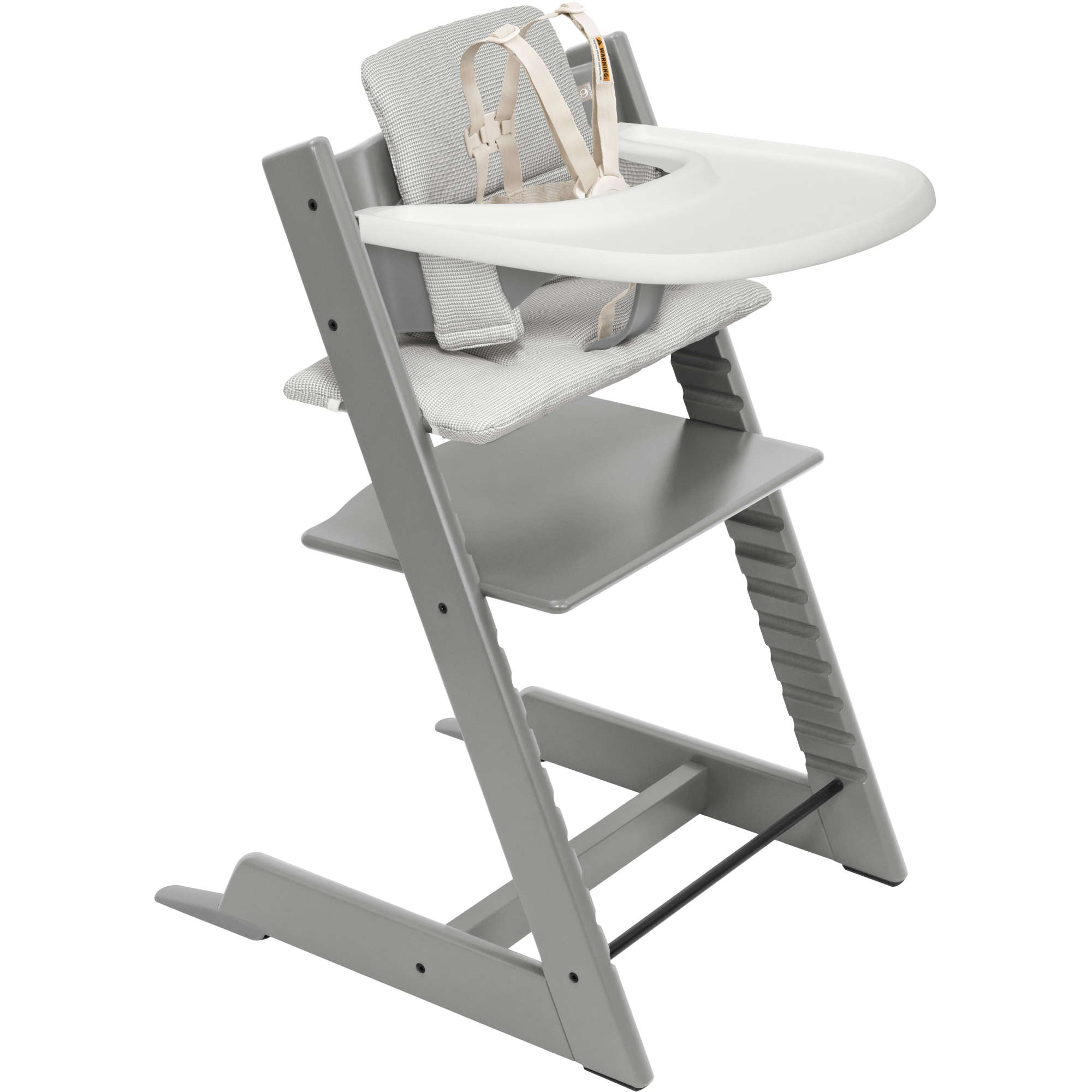 Buy storm-grey-nordic-grey-cushion Stokke Tripp Trapp High Chair² with Cushion + Stokke Tray