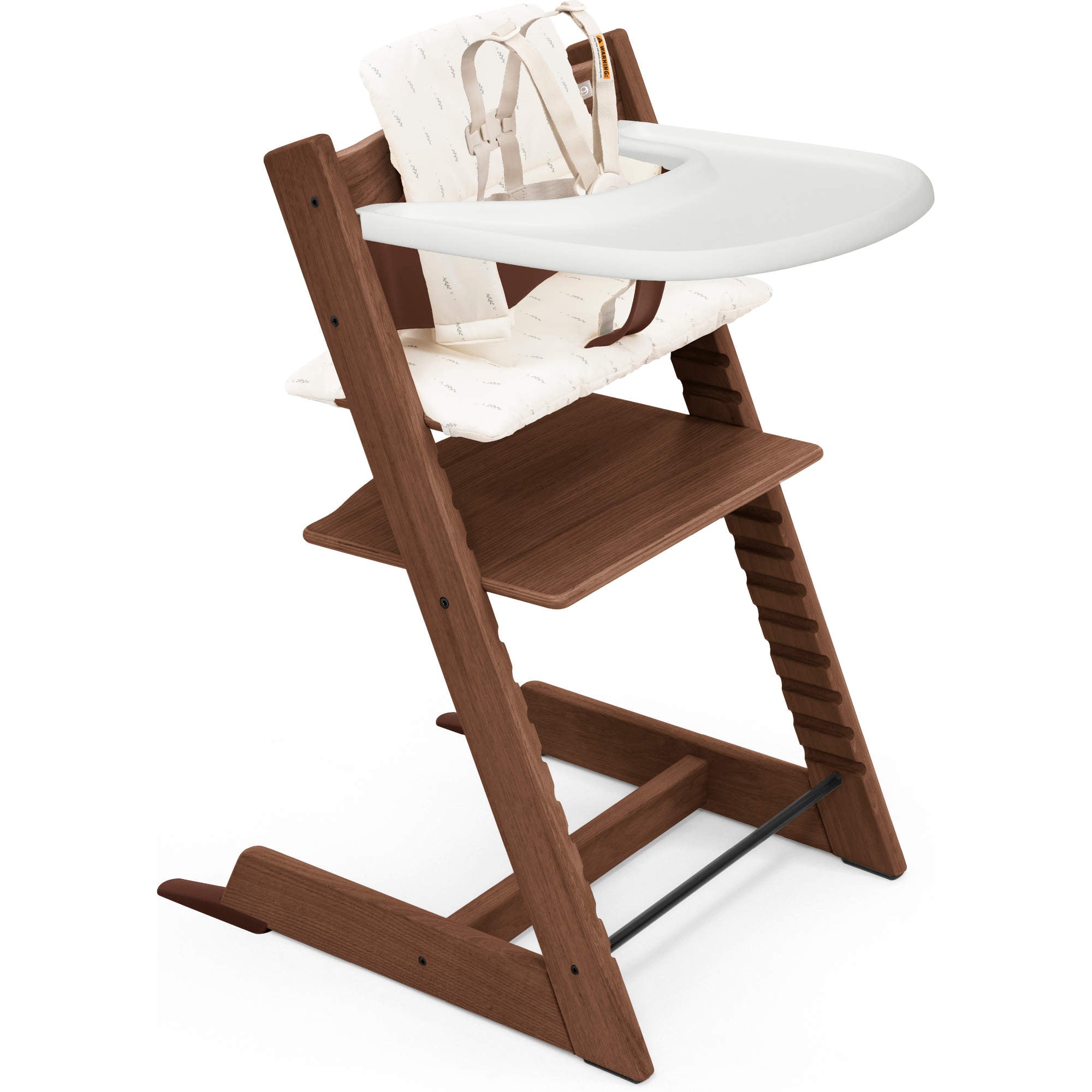 Buy warm-brown-wheat-cream-cushion Stokke Tripp Trapp High Chair² Oak with Cushion and Stokke Tray