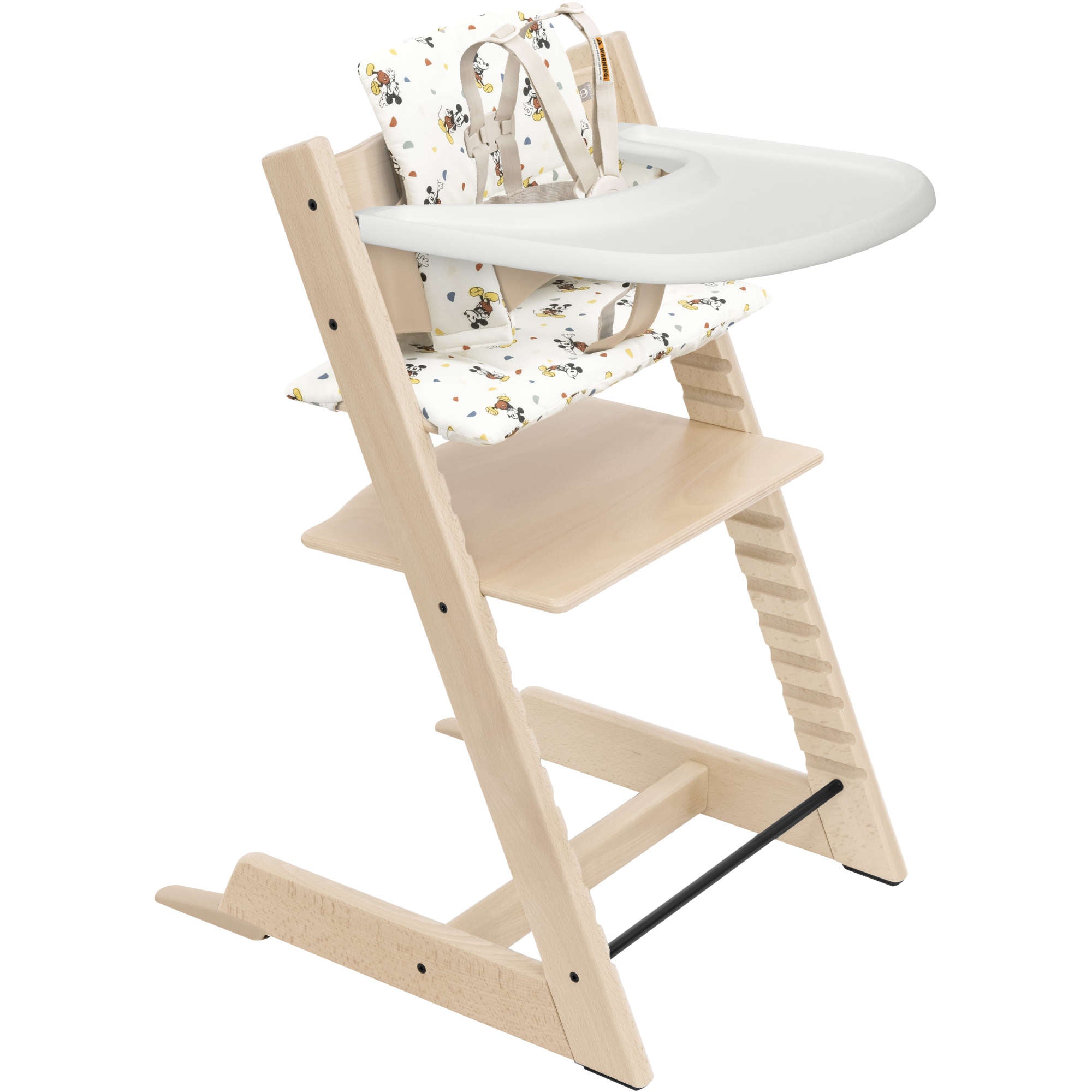 Buy natural-mickey-celebration-cushion Stokke Tripp Trapp High Chair² with Cushion + Stokke Tray