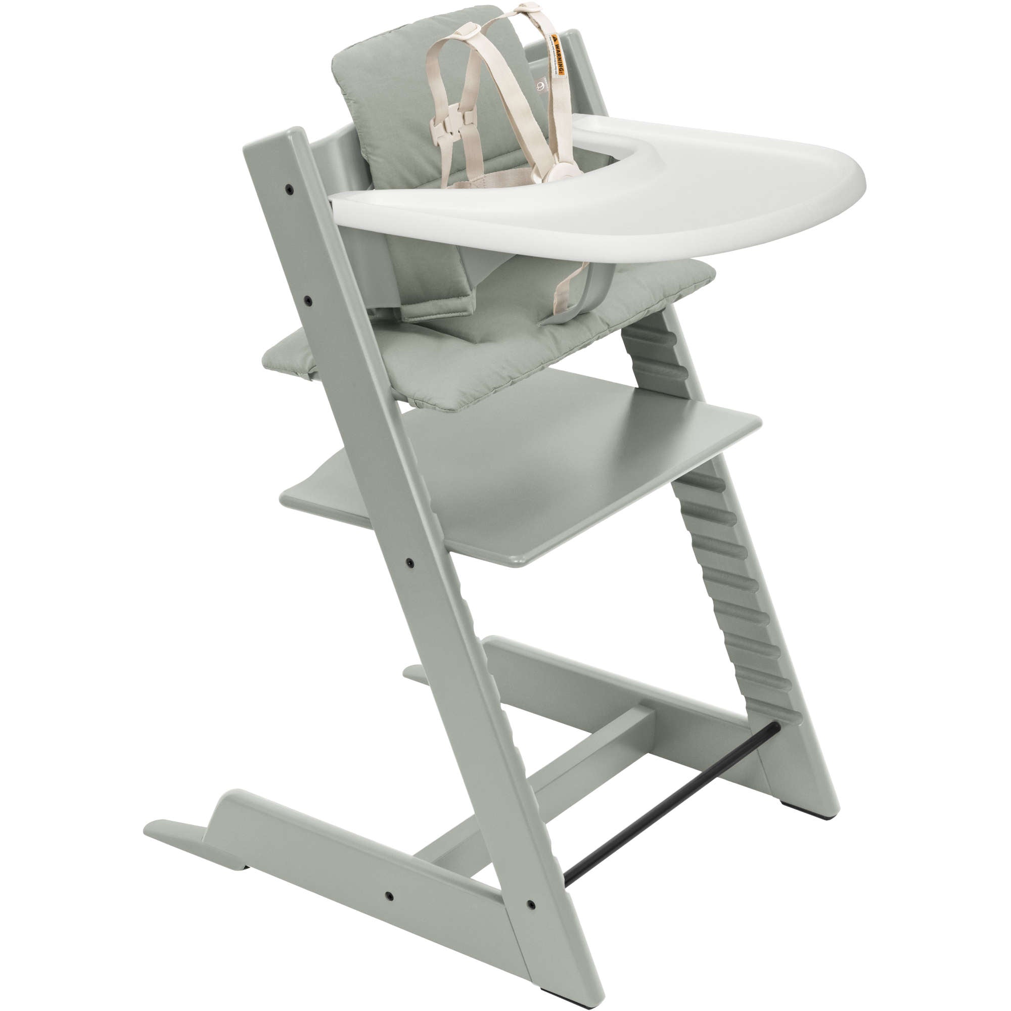 Buy glacier-green-glacier-green-cushion Stokke Tripp Trapp High Chair² with Cushion + Stokke Tray